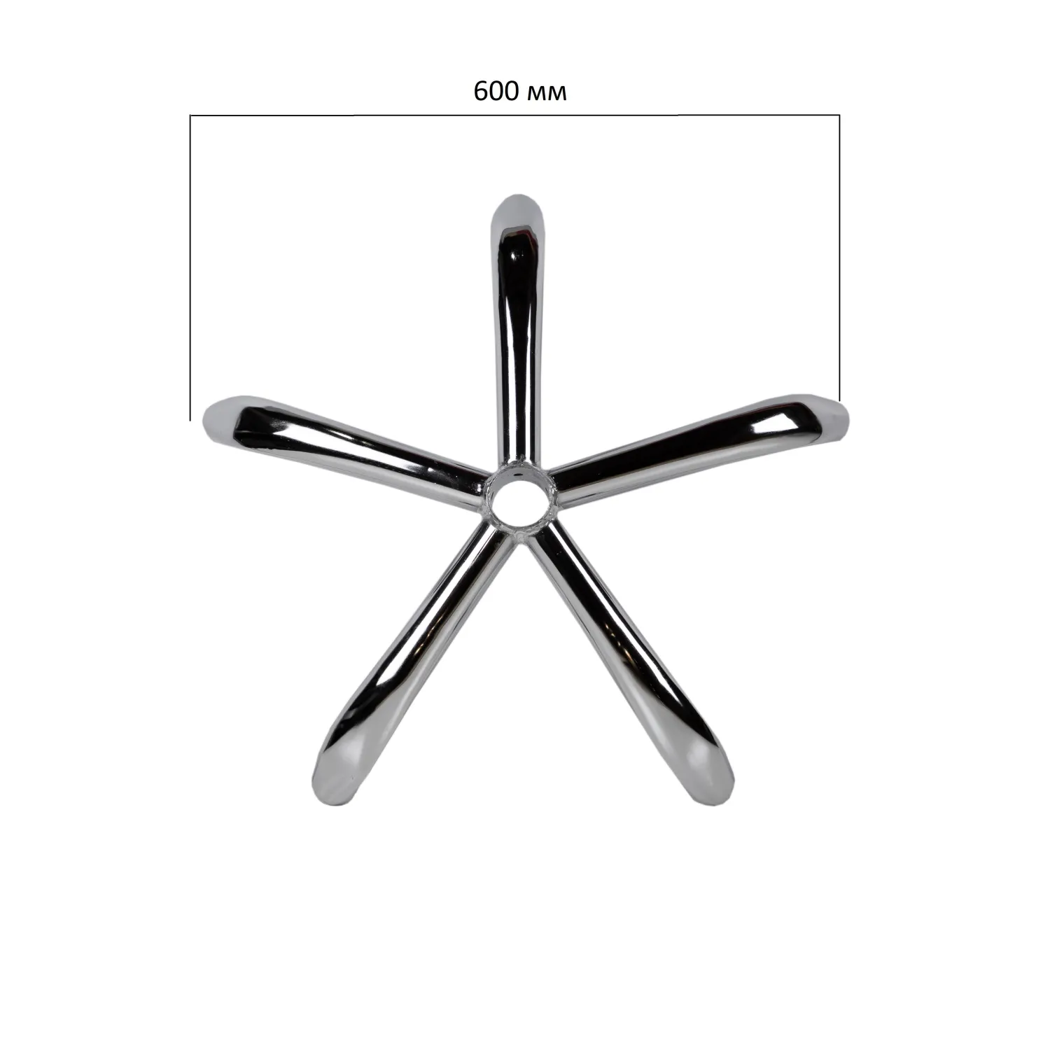 Крестовина для кресла BSL_EChair D 600 м м хром без кожуха