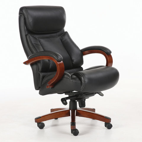 Кресло офисное BRABIX PREMIUM «Infinity EX-707», дерево, натуральная кожа, черное