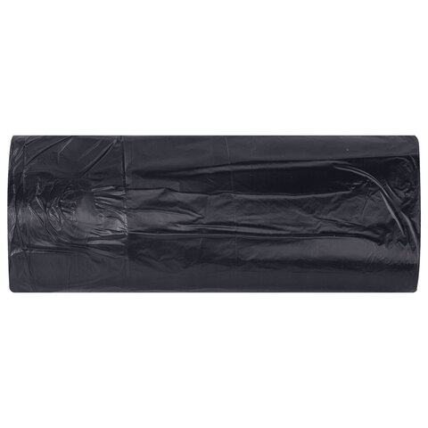 Мешки для мусора 60 лчерныев рулоне 20 штуксверхпрочныеПВД 45 мкм50×70 смLAIMA702654