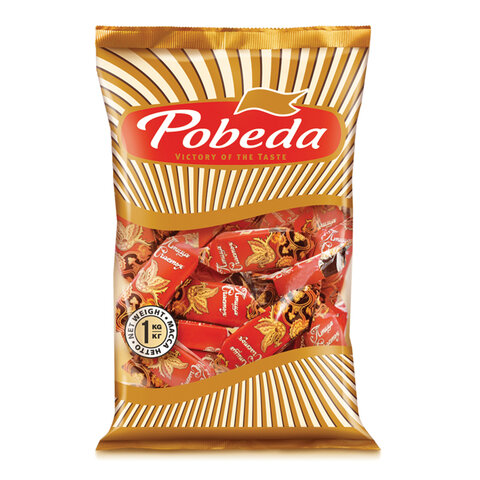 Конфеты ПОБЕДА ВКУСА «Птица счастья» вафельные, 1000 г, пакет