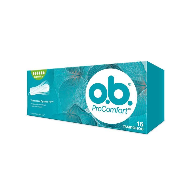 Тампоны O. B. ProComfort Super Plus (16 штук в упаковке)