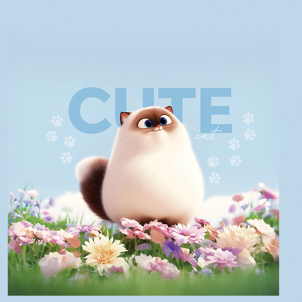 превью Мешок для обуви 1 отделение ArtSpace «Cute cats», 340×420мм