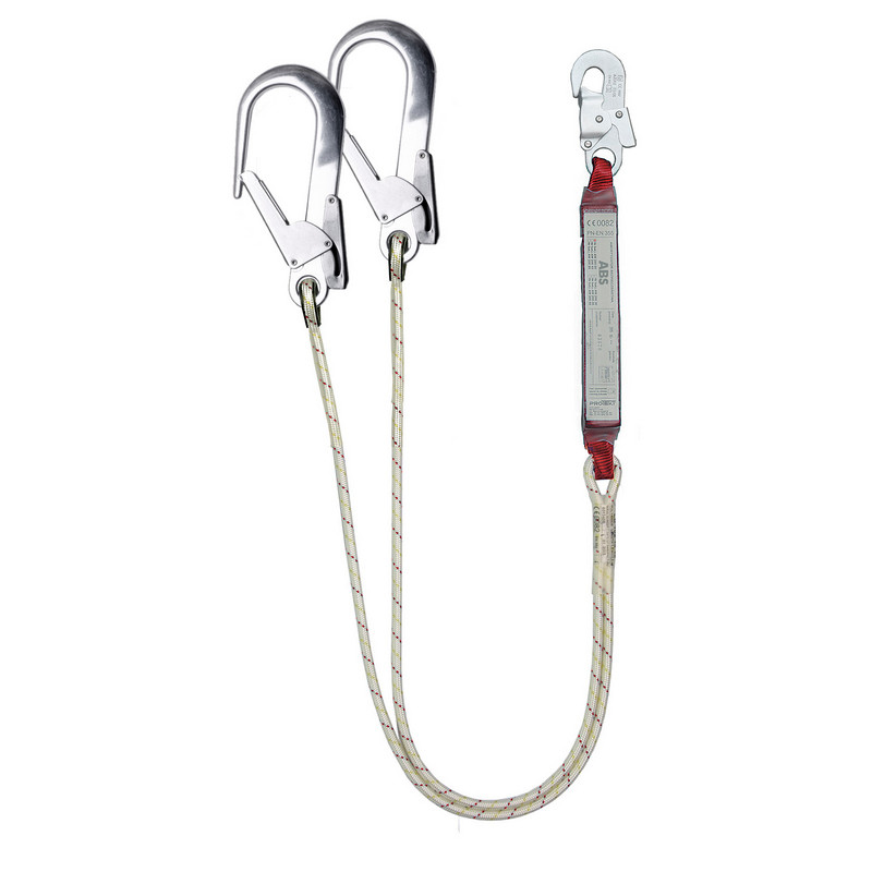 Стропы капроновые с амортизатором. Стропы капроновые с амортизатором. Строп страховочный. Стропы капроновые с амортизатором. Строп страховочный двойной с амортизатором hs-a21l high safety.