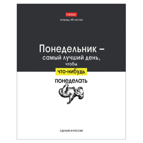 Тетрадь А5 48 л., HATBER скоба, клетка, обложка картон, «Люблю школу» (микс в коробе), 078565
