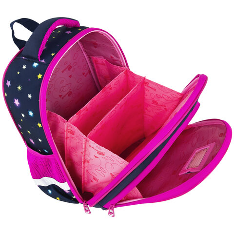 Ранец BRAUBERG KIDS STANDARD, 2 отделения, «Moon girl», 36×28х14 см