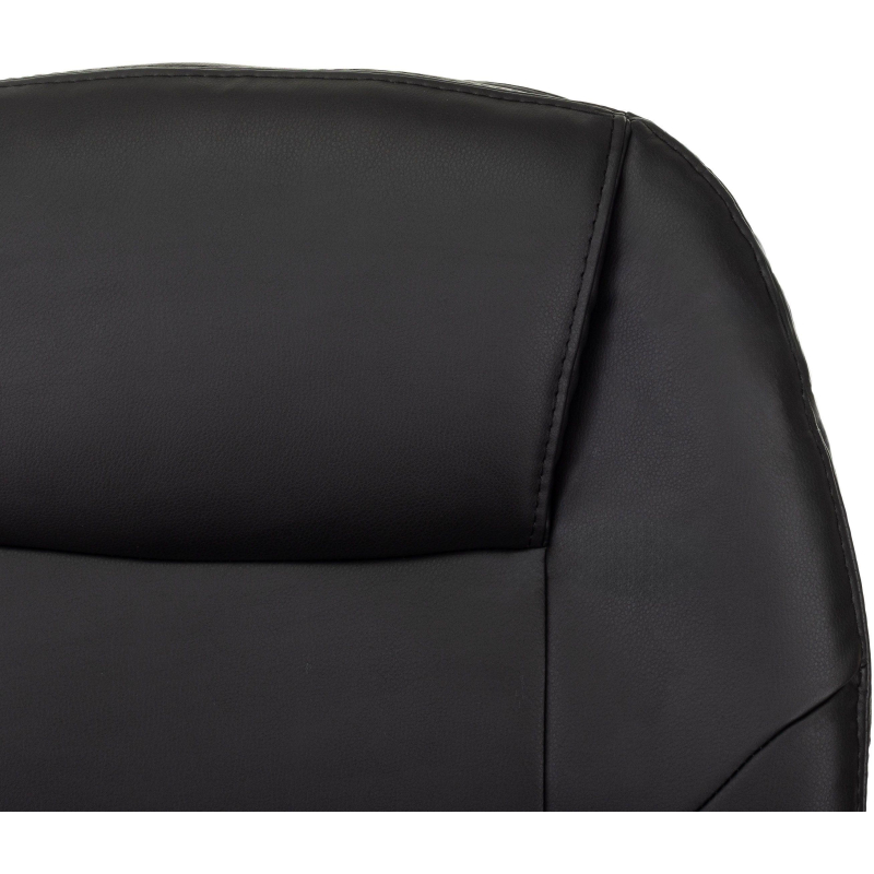 Кресло VB_EChair 668 PU P черный эко. кожа подст. для ног