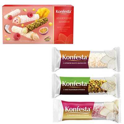 Конфеты глазированные KONFESTAассорти вкусов с мангомалинойфисташкой150 г
