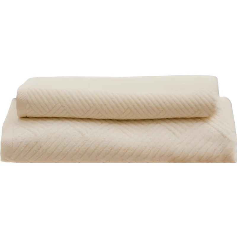 Набор полотенец махровых TAC VENTURA 50×90.70×140 500 г/м2 WHITE, белый