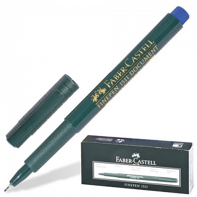 Ручка капиллярная FABER-CASTELL  «FINEPEN 1511», 0.4 мм, синяя