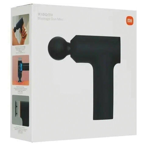 Массажный пистолет XIAOMI Massage Gun Mini, перкуссионный, 3 режима, 3 насадки, до 2500 об/мин, синий