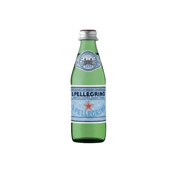 Вода минеральная газированная San Pellegrino (0,25л, стекло, 24 шт/уп)
