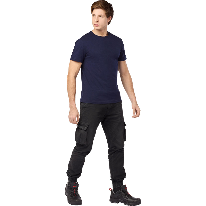 Футболка (160 г. ) с кор. рукавом синяя 5XL(ЗД594075)