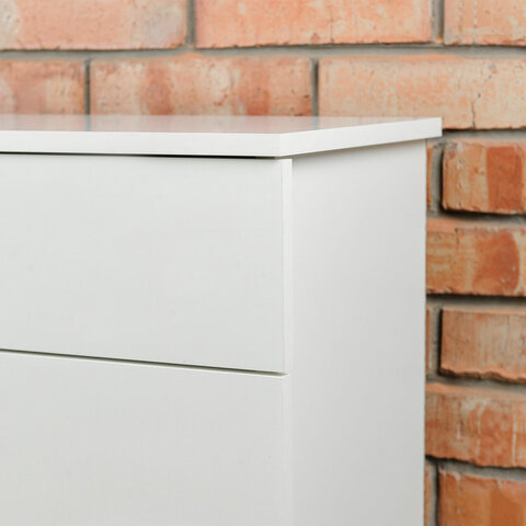 Комод BRABIX «Scandi CM-001», 750×330х730мм, 4 ящика, ЛДСП, белый, 941900