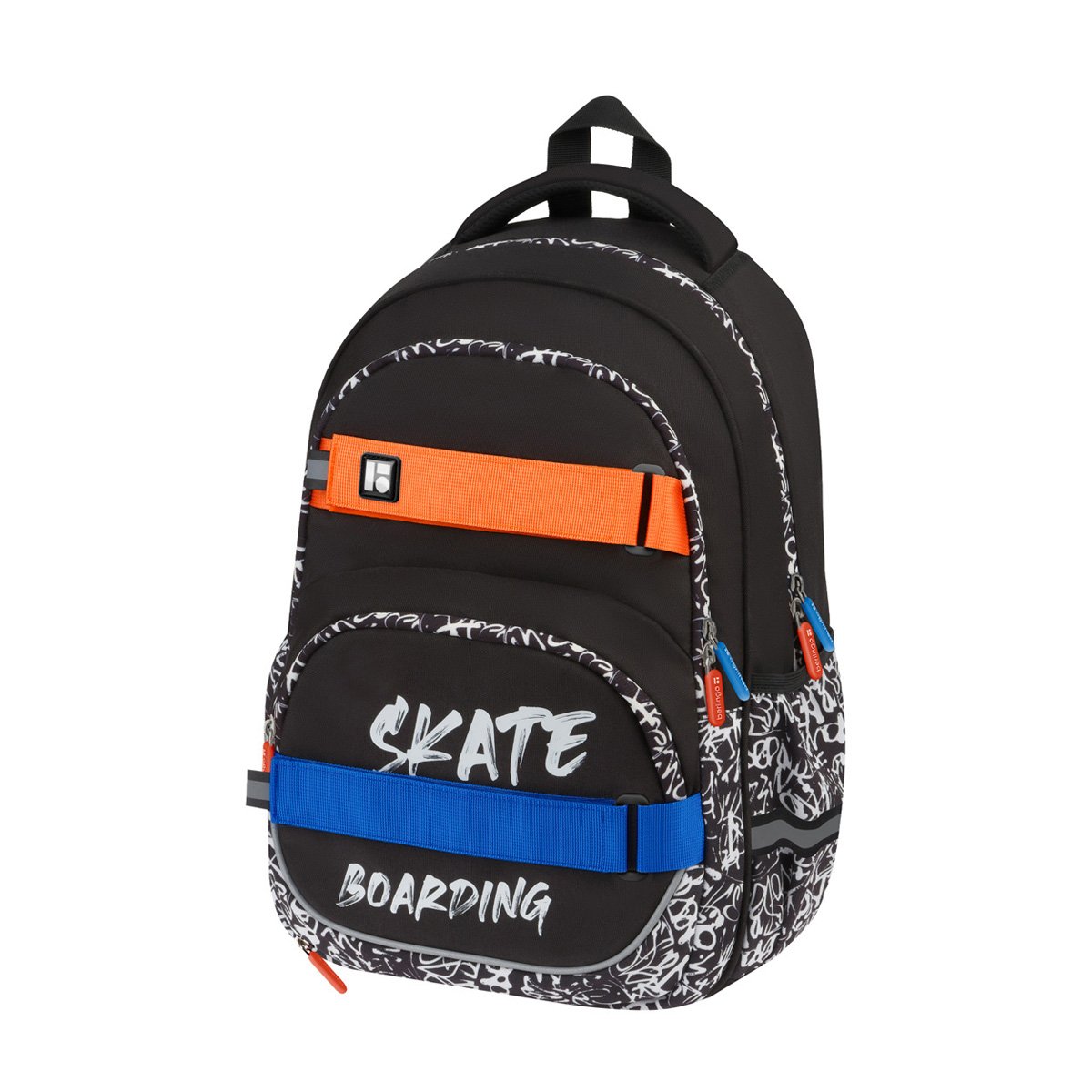 превью Рюкзак Berlingo Free Spirit «Skater», 41×28×17см, 2 отделения, 3 кармана, уплотненная спинка