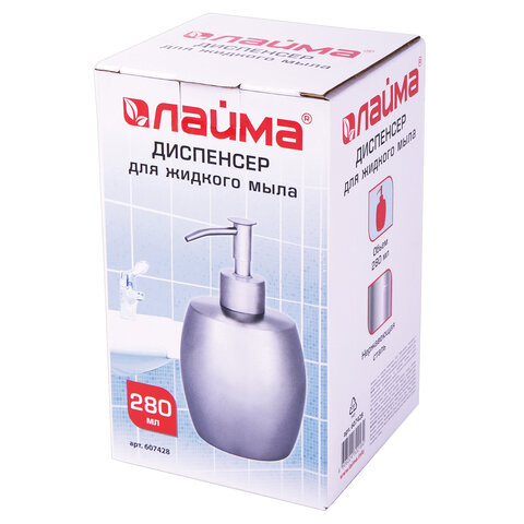 Диспенсер (дозатор) для жидкого мыла LAIMAнержавеющая сталь280 мл607428