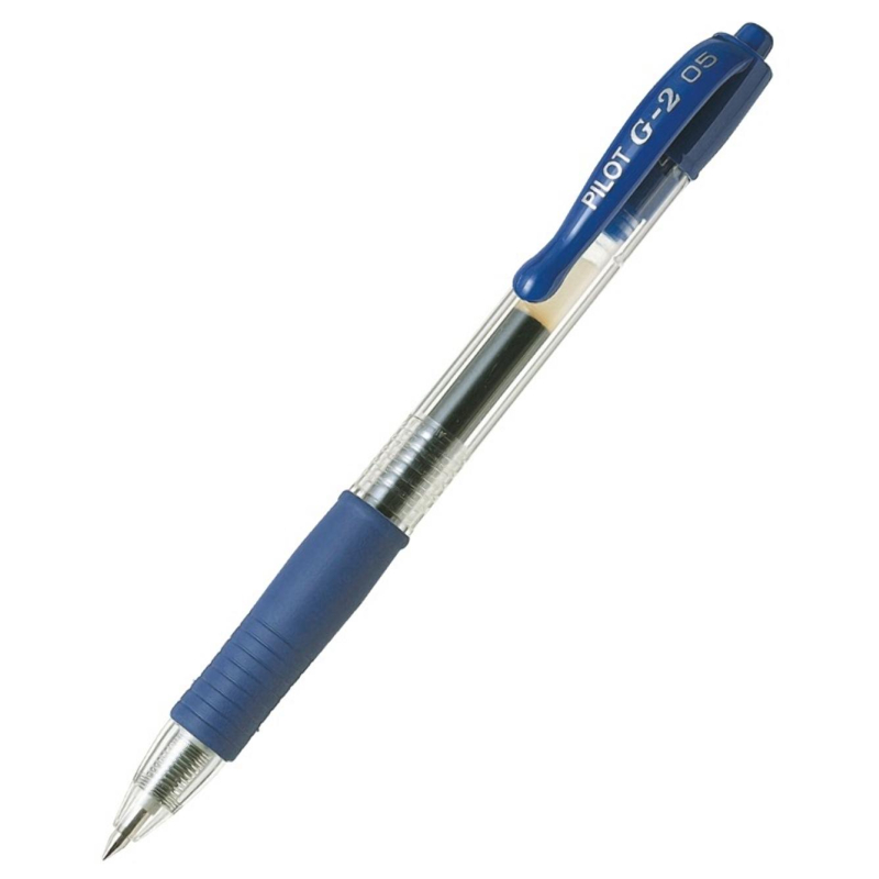 Ручка гелевая PILOT BL-G2-5 авт.резин.манжет.синяя 0,3мм