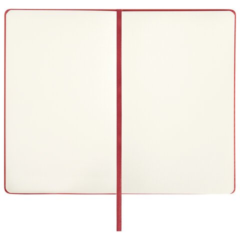 Скетчбук, слоновая кость 140 г/м2 130×210 мм, 80 л., КОЖЗАМ, резинка, BRAUBERG ART CLASSIC, красный
