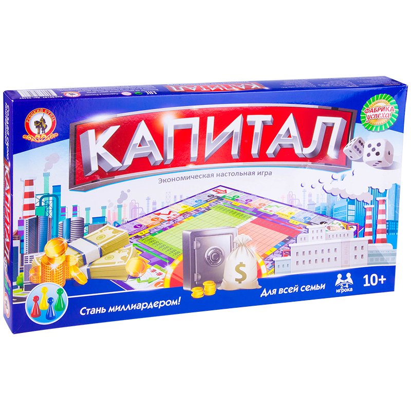 превью Игра настольная Русский стиль «Экономическая. Капитал», картонная коробка