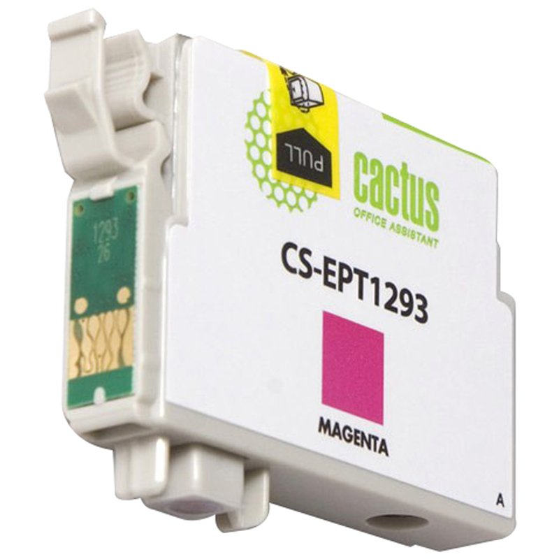 Картридж струйный CACTUS (CS-EPT1293) для EPSON Stylus B42WD/BX305W/BX625WD, пурпурный