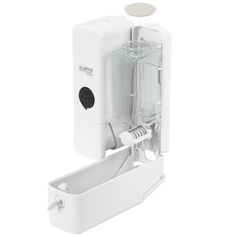 Дозатор двойной 2 х 0.3 л для жидкого мыла/шампуня/геля LAIMA PREMIUM, НАЛИВНОЙ, белый, ABS-пластик