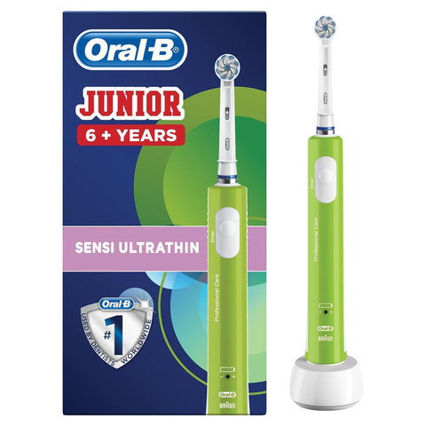 превью Зубная щетка электрическая детская ORAL-B (Орал-би) «Junior», 6+ лет, D16.513.1