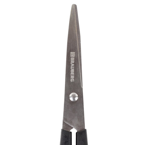 Ножницы BRAUBERG «Standard» 160 мм, классической формы, черные, 237095