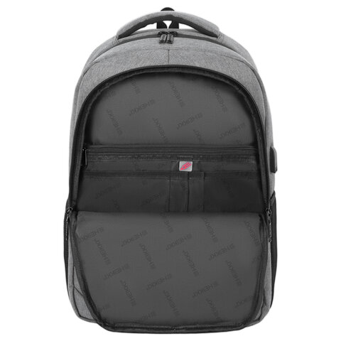 Рюкзак HEIKKI SECURE (ХЕЙКИ) универсальный, отделение для ноутбука, серый, 46×31x19 см