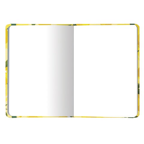 Блокнот с резинкой без линовки 96 л., А5 (145×203 мм), твердая обложка, BRAUBERG, «Lemons»
