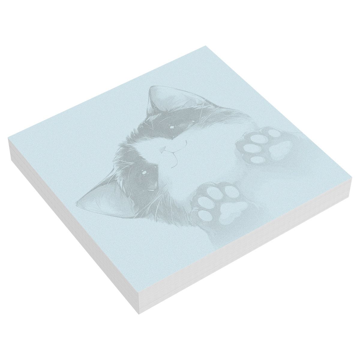 превью Блок для записей MESHU «Cuteness», 8.5×8.5см, 100л., на склейке