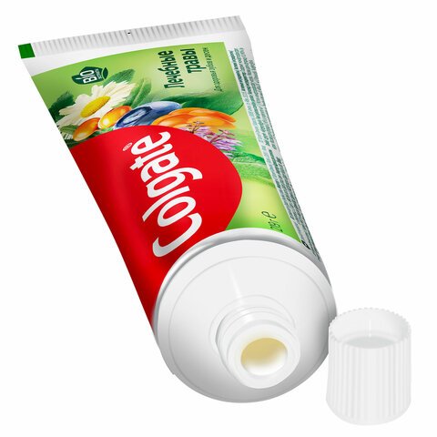 Зубная паста 150мл COLGATE «Лечебные травы», отбеливающа, сфторидом и кальцием, ш/к 3