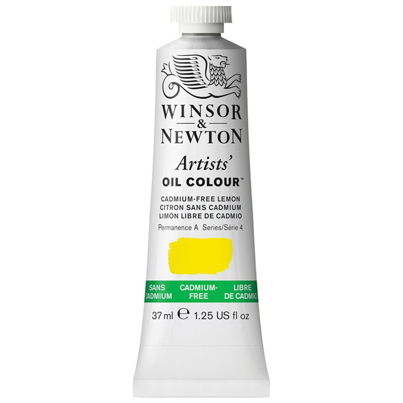 превью Краска масляная профессиональная Winsor&Newton «Artists' Oil», беcкадмиевый лимонный
