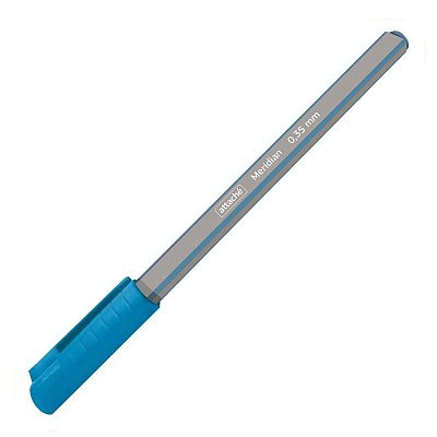 Уценка. Ручка шариковая Attache Meridian синяя (серо-голубой корпус, толщина линии 0.35 мм)