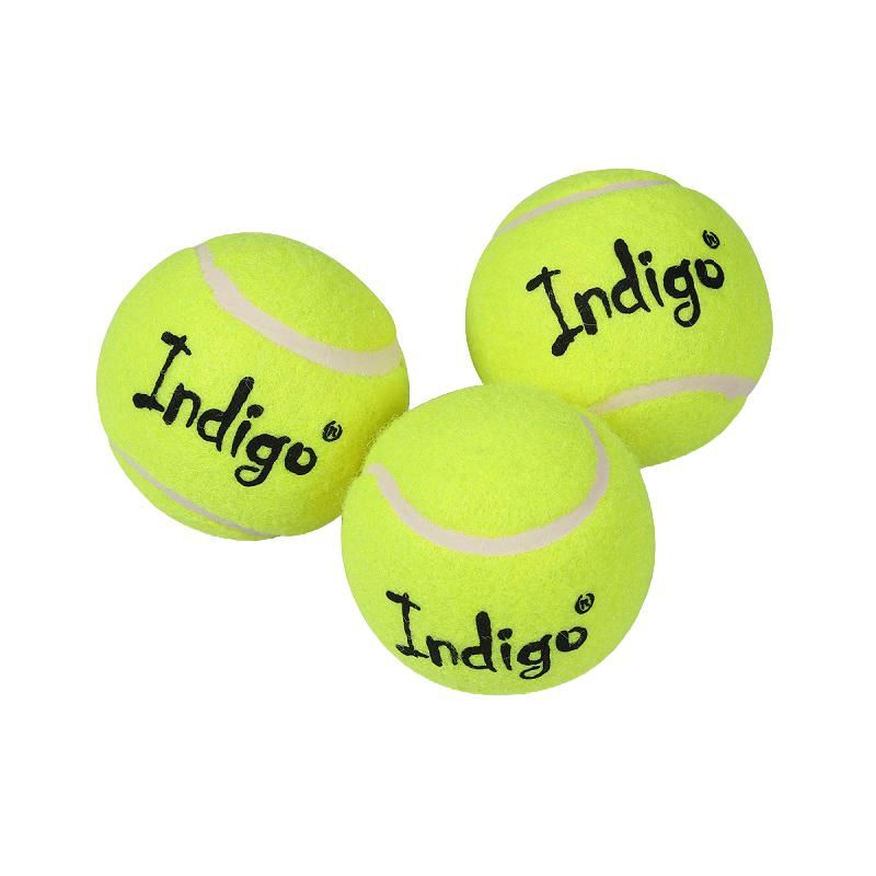 превью Мяч для большого тенниса INDIGO, (3шт/уп), начальный уровень, желтый, IN145