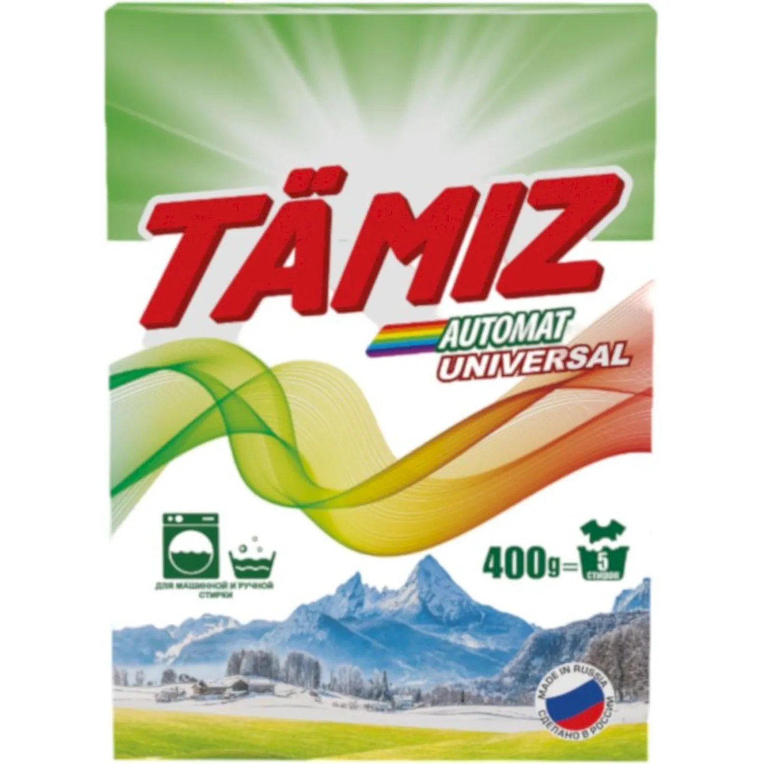 превью Порошок стиральный автомат Tamiz Universal 0.4 кг для белого и цветного белья