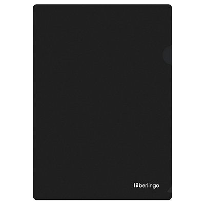 Папка-уголок Berlingo «Soft Touch», А4, 200мкм, софт-тач, черная