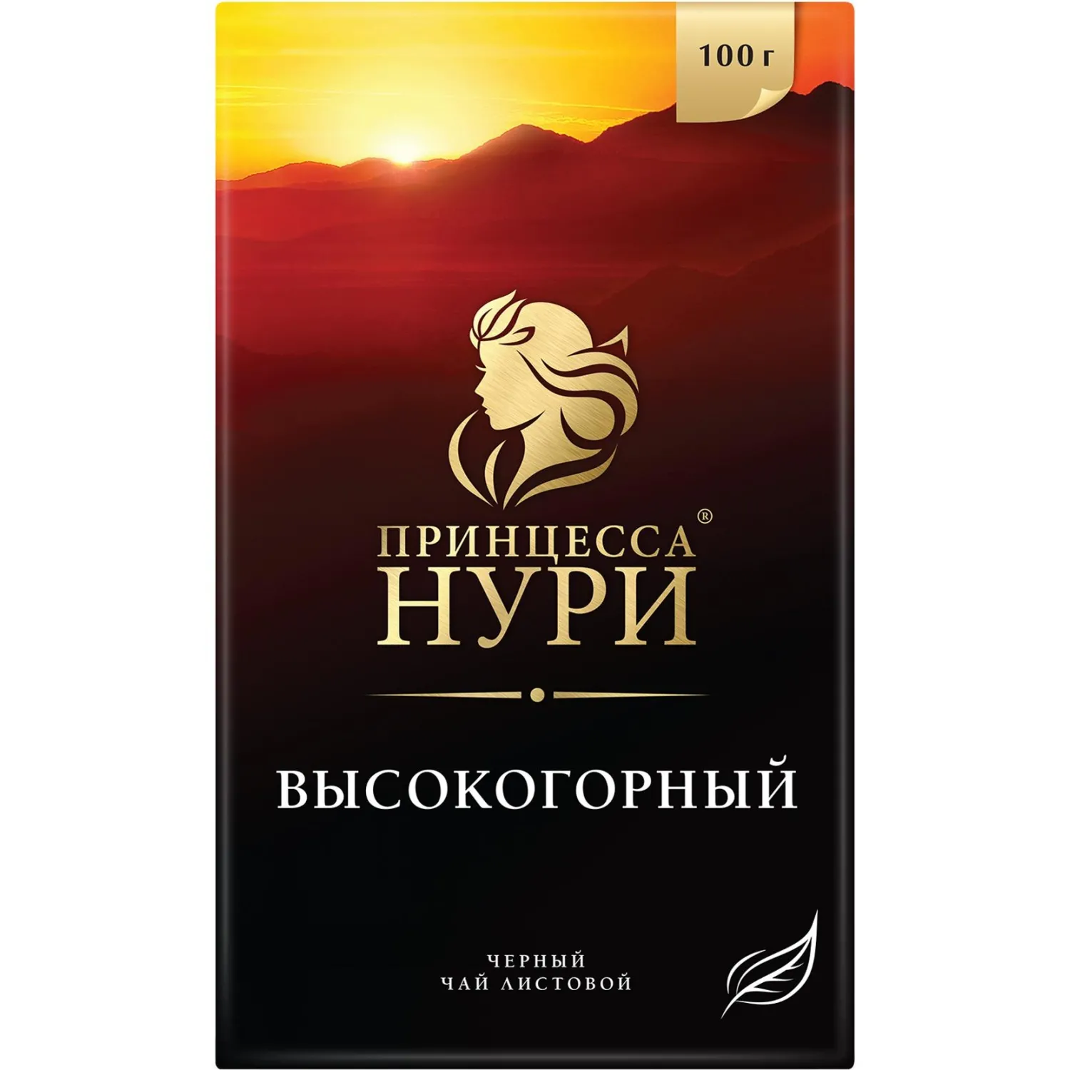 Чай листовой чёрный Принцесса Нури Высокогорный 100 г