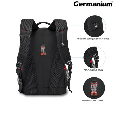 Рюкзак B-PACK «S-06» (БИ-ПАК) универсальный, уплотненная спинка, облегченный, черный, 46×32×15 см