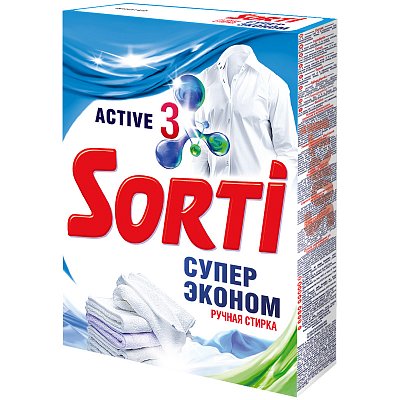 Порошок для ручной стирки Sorti «Супер Эконом», 350г