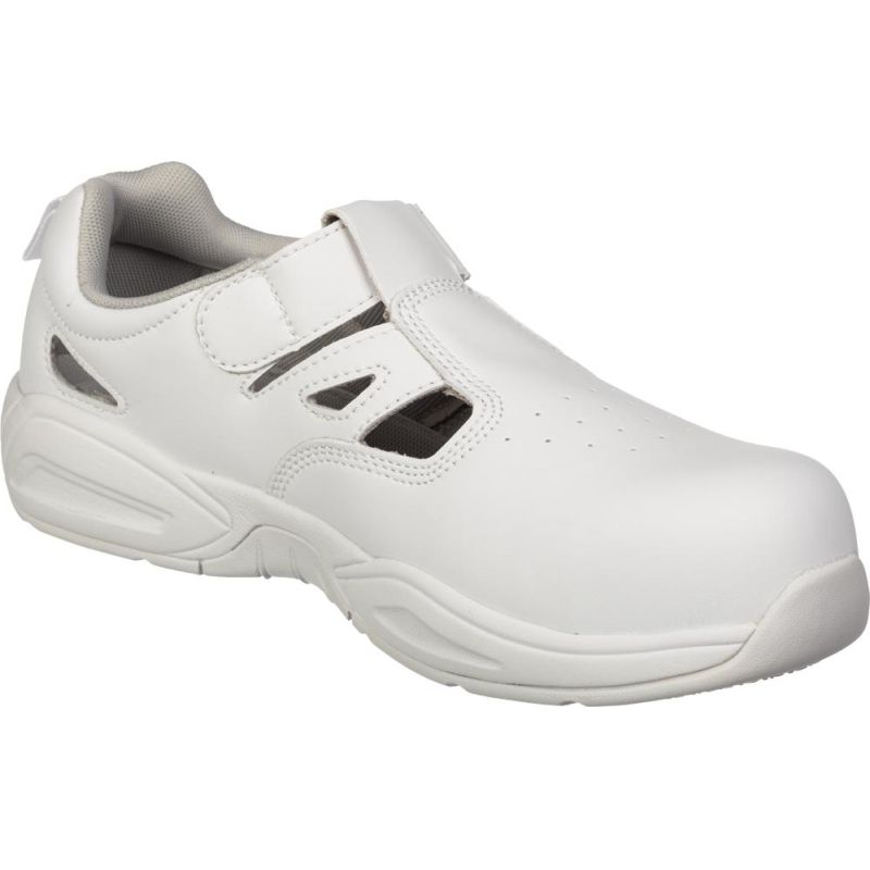 Сандалии Мистраль с перфорацией White GRIP PROTECTION c ПП р.38 (19143)
