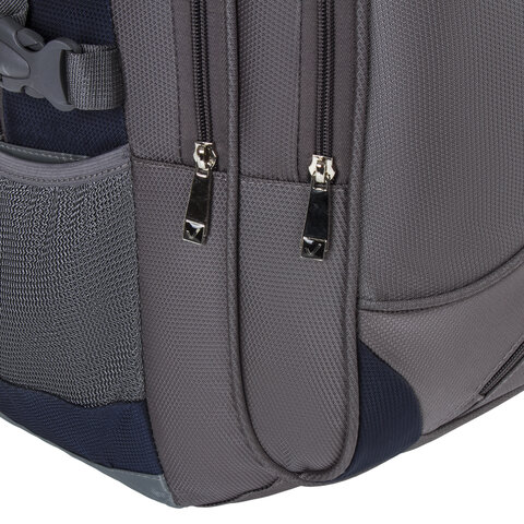 Рюкзак BRAUBERG «MainStream 1», 35 л, размер 45×32х19 см, ткань, серо-синий