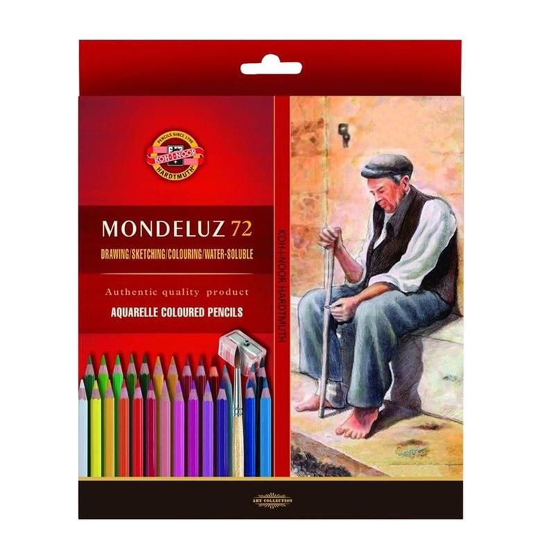 превью Карандаши акварельные Koh-I-Noor Mondeluz Nature шестигранные 72 цвета