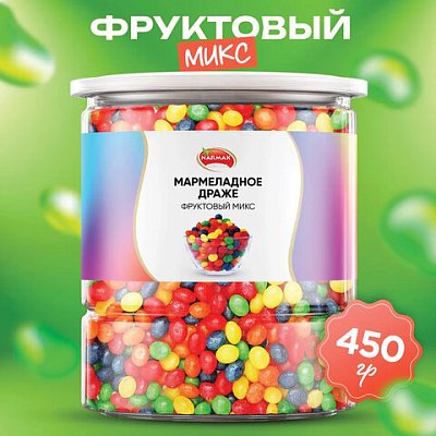 Мармелад жевательный NARMAK «Фруктовый микс» с кисло-сладким вкусом450 г