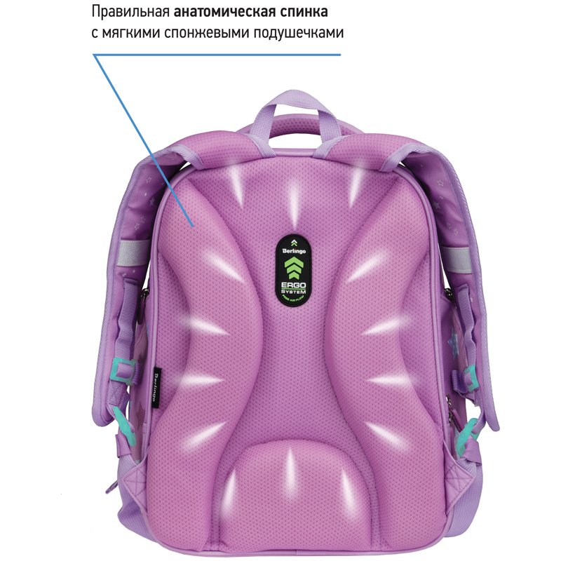 Ранец Berlingo Nova «Baby-doll» 37×28×18см, 2 отделения, 2 кармана, анатомическая спинка
