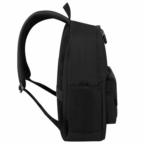 Рюкзак HEIKKI ACTIVE (ХЕЙКИ) универсальный, отделение для ноутбука, USB-порт, черный, 44×31х14 см