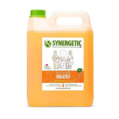 Мыло жидкое Synergetic Фруктовый микс 5 л