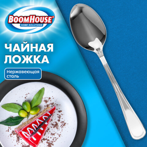 Ложка чайная BASIC, 1 шт., нержавеющая сталь, серебристая, BOOMHOUSE (БУМХАУС)