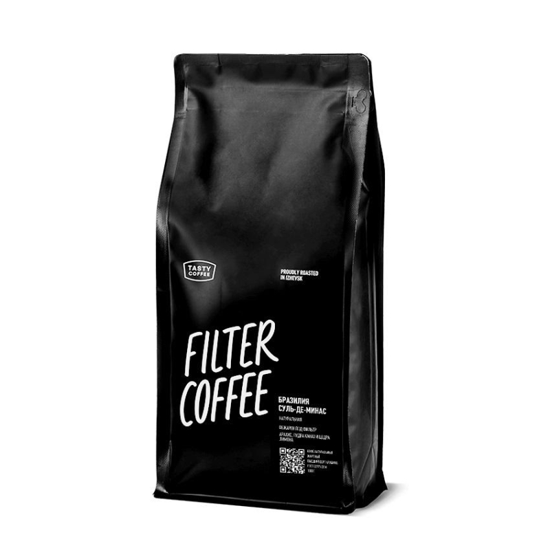 превью Кофе в зернах Tasty Coffee Бразилия Суль-де-Минас, 1кг