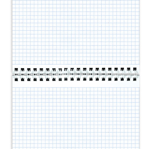 Блокнот БОЛЬШОЙ ФОРМАТ (200×290 мм) А4, 80 л., гребень, картон, жесткая подложка, клетка, ОФИСМАГ, темно-синий