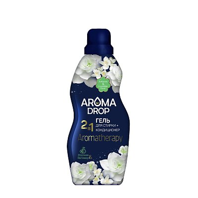 Гель для стирки 2в1 AROMA DROP Aromatherapy Жасмин и Ветивер, 1л