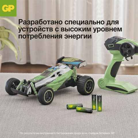 Батарейки КОМПЛЕКТ 2 шт., GP Ultra Plus G-Tech, AA (LR6), алкалиновые, пальчиковые